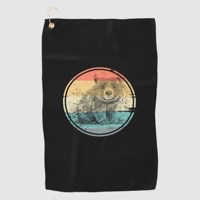 Serviette De Golf Australie Wombat (Devant)