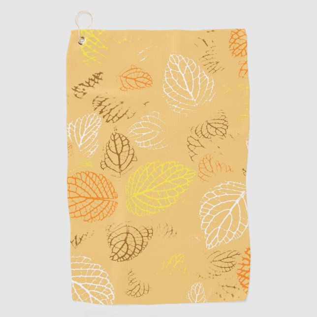 Serviette De Golf Automne, Motif Feuille 4 (Devant)