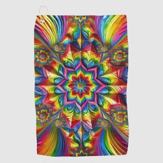 Serviette de golf aux couleurs LGBTQ (Devant)