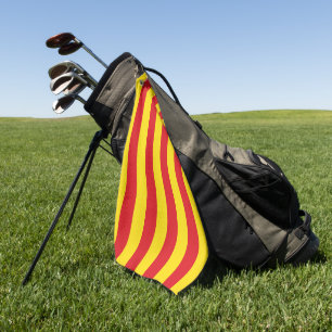 Serviette de golf avec drapeau de Catalogne
