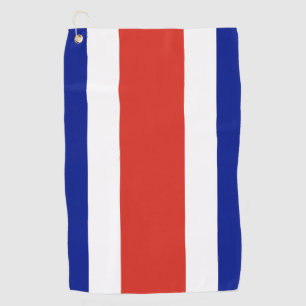 Serviette de golf avec drapeau du Costa Rica