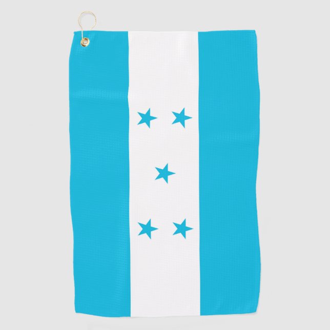 Serviette de golf avec drapeau du Honduras (Devant)