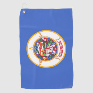 Serviette de golf avec drapeau du Minnesota