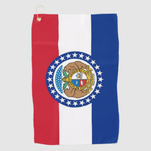 Serviette de golf avec drapeau du Missouri