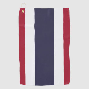 Serviette de golf avec le drapeau de la Thaïlande