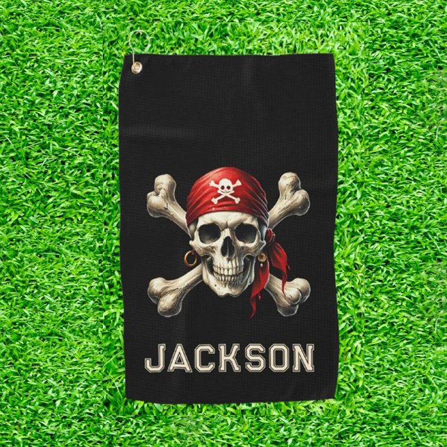 Serviette De Golf aventurier d'épée  (Pirate Your Swing, Matey! Golfing Towel, Golf Accessory,  )