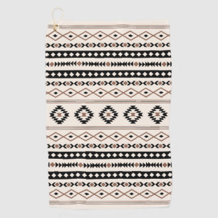 Serviette De Golf Aztec Brown Crème Noire Mixte Motifs Motif