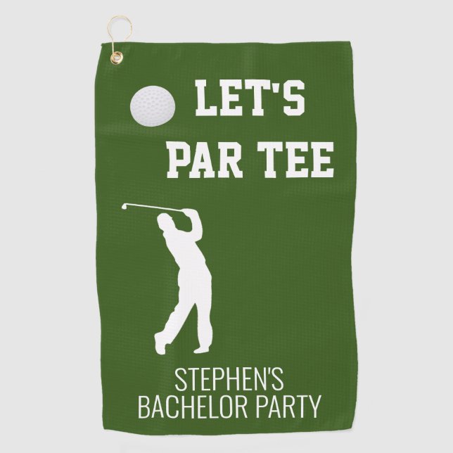 Serviette De Golf Bachelor Party Par Tee Golf Trip Golf Golf (Devant)