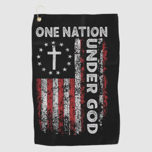 Serviette De Golf Balancez avec honneur : Drapeau américain 