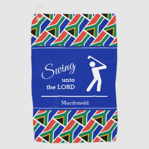 Serviette De Golf Balançoire Personnalisée Vers le Seigneur DRApeau 