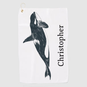 Serviette De Golf Baleine tueuse