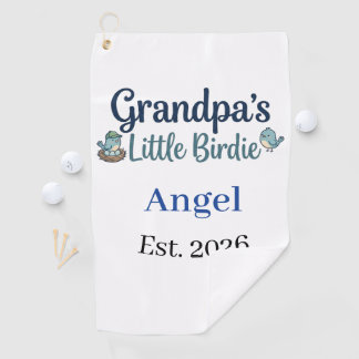 Serviette De Golf Balle de golf souvenir Bébé petit oiseau de grand-