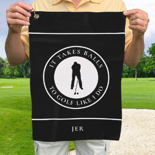 Serviette De Golf Balles de golf Humour Golfeur Sports Jeu de mots M