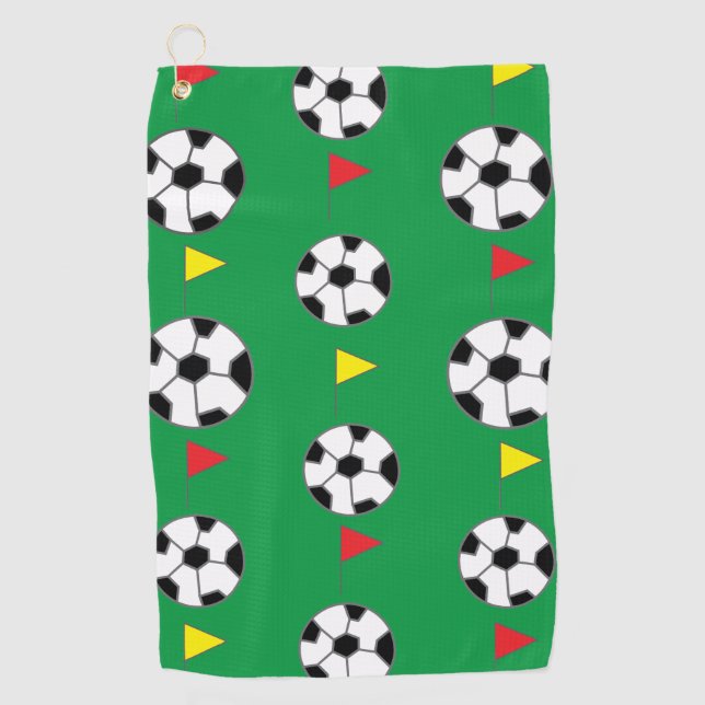 Serviette De Golf Ballon de football (Devant)