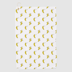 Serviette De Golf Banane Drôle Endormie Paresseux Amoureux des Fruit