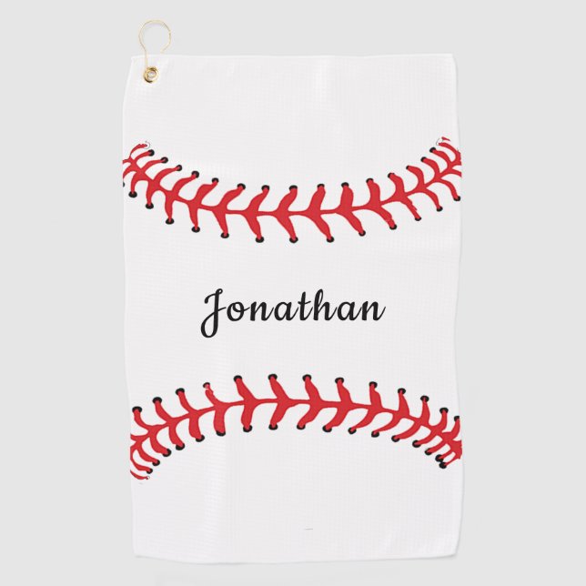 Serviette De Golf Baseball Stitching Design Golf Towel (Devant)