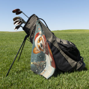 Serviette De Golf Basenji Dog Roller Dessous de verre Noël