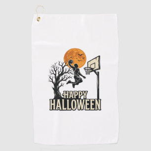 Serviette De Golf Basket-ball Halloween Joyeux Halloween Sport Vinta