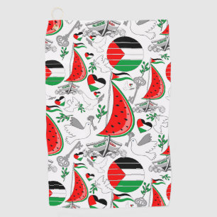 Serviette De Golf Bateaux de la Flottille de la Liberté Mondiale à G