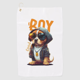 Serviette De Golf Beau Chien Chien Cute Chiot