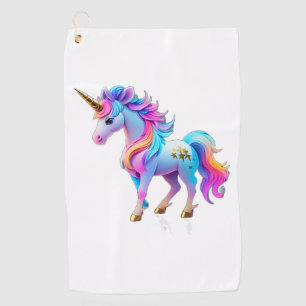 Serviette De Golf Beau Sticker Unicorn 1
