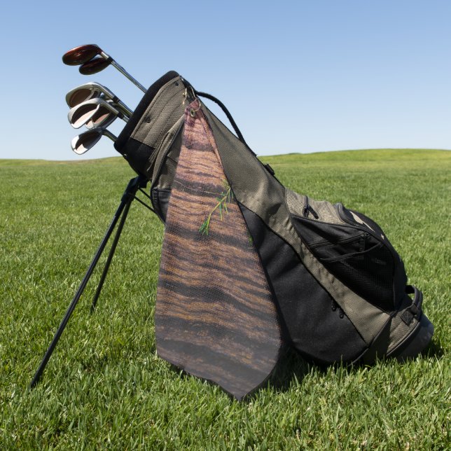 Serviette De Golf beau vieux bois (Vert)