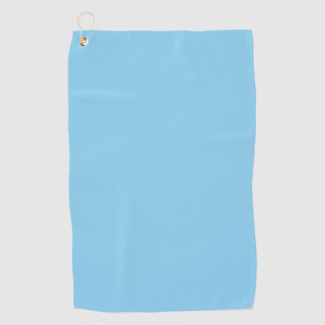 Serviette De Golf Bébé bleu couleur solide | Classique | Élégant (Devant)