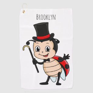 Serviette De Golf Bébé mignon avec chapeau et dessin animé de cravat
