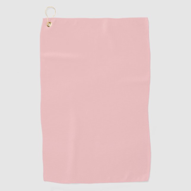 Serviette De Golf Bébé rose (couleur solide) (Devant)
