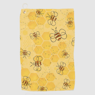Serviette De Golf Bee Buzzing Honey Bees mignonne
