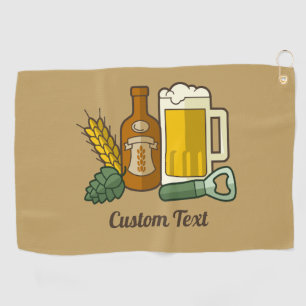 Serviette De Golf Beer Icons Golf Serviette