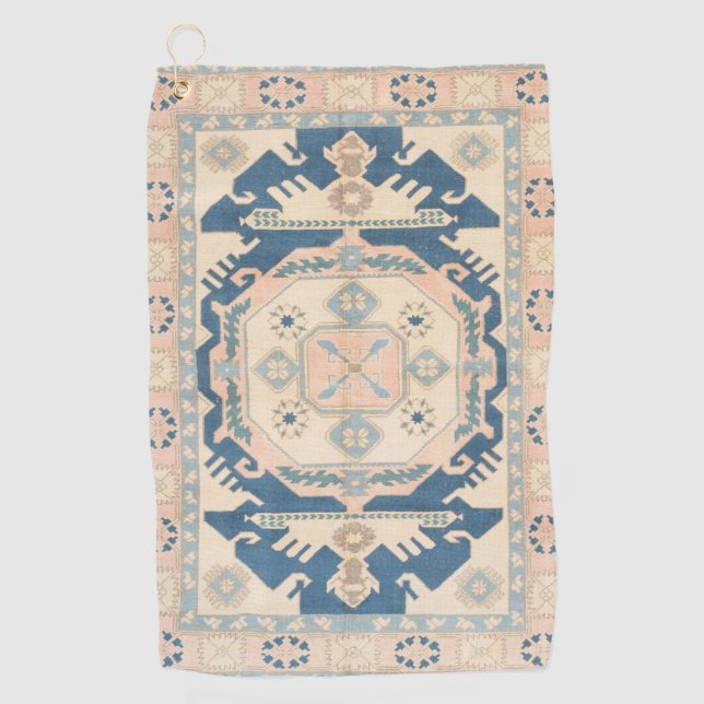 Serviette De Golf Belle antiquité orientale Kilim Rug (Devant)