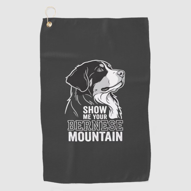 Serviette De Golf Bernois Montagne Montre Moi Ton (Devant)