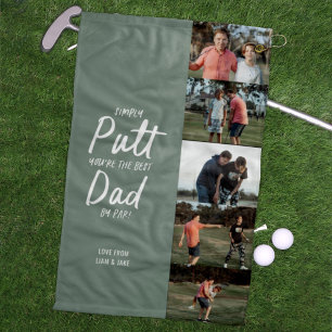 Serviette De Golf Best Dad By Par multi Photo Golf Fête des pères Go