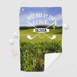 Serviette De Golf Best Dad By Par Par Golf Lover Fête des pères