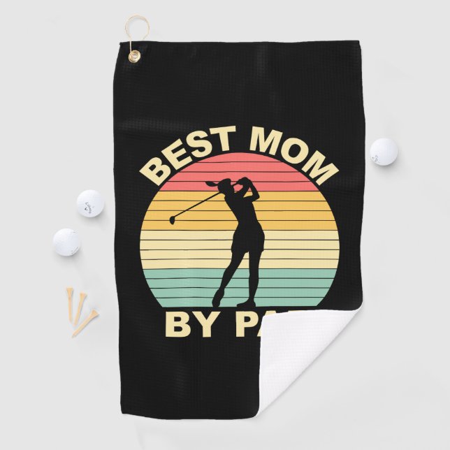 Serviette De Golf Best Mom By Par - Golf (En situation)
