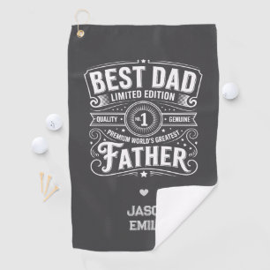 Serviette De Golf Best Papa Limited Edition Lance Oreiller