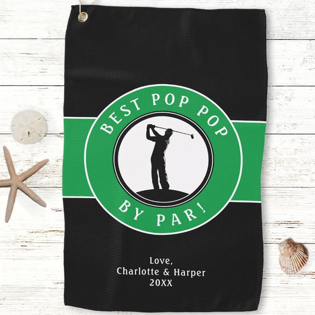 Serviette De Golf Best Pop Pop Par Par Par Elegant Sports Golfer Cus (Best Pop Pop By Par Elegant Sports Golfer Custom Golf Towel)