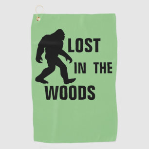 Serviette De Golf BIGFOOT / Sasquatch : PERDU DANS LES BOIS