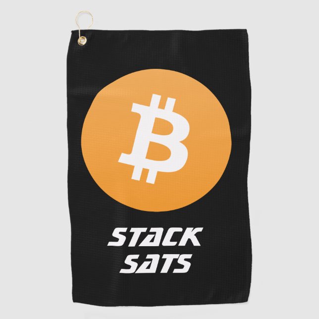 Serviette de golf Bitcoin (Devant)