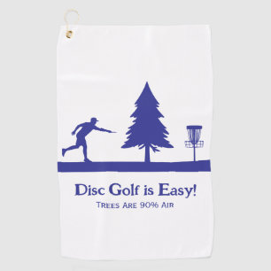 Serviette De Golf Black Funny Disc Golf Putting avec obstacle arbre