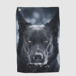 Serviette De Golf Black German Shepherd