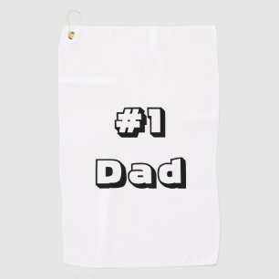 Serviette de golf Blanc Serviette de golf #1 Papa