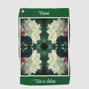 Serviette De Golf Blancs à fleurs d'Azalea Personnalisé