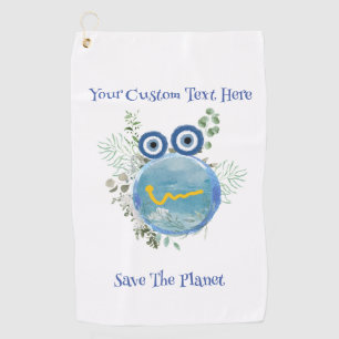 Serviette De Golf Bleu clair mignon Enregistrer la collection Planèt