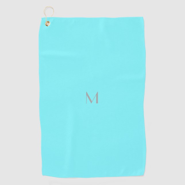 Serviette De Golf bleu électrique - ajoutez le monogramme (Devant)