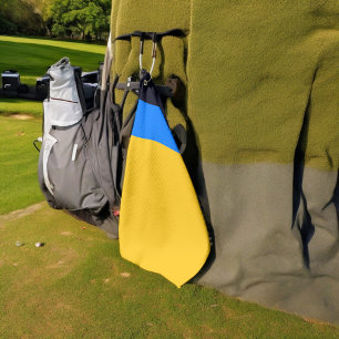 Serviette De Golf Bleu jaune