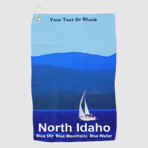 Serviette De Golf Bleu nord de l'Idaho