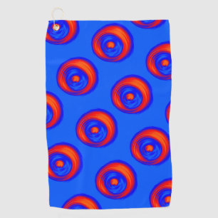 Serviette De Golf Bleu rouge orange