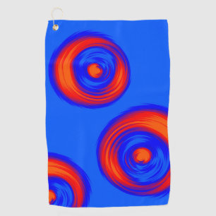 Serviette De Golf Bleu rouge orange